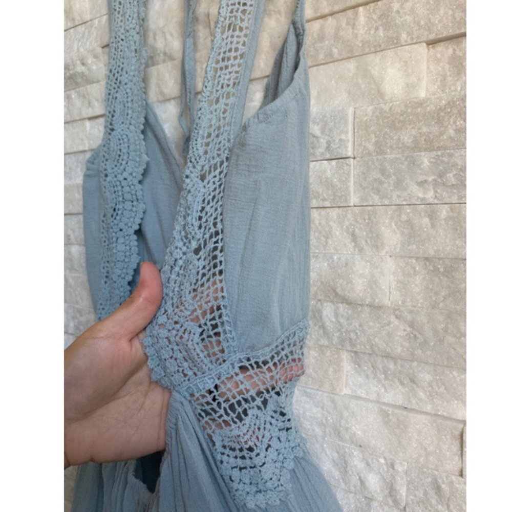 Dusty Blue Mini Dress - Picture 7 of 8